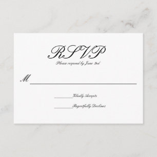 Elegante Simples Formal - RSVP