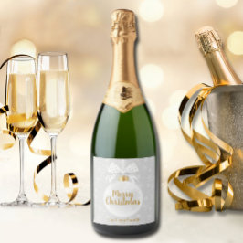 Elegante Snowflake White Ornament Natal