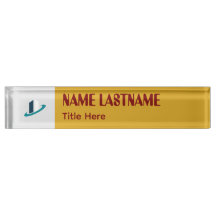 Elegante Solidago & Marrom nome personalizado Nome
