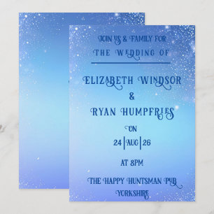 Elegante Sparkle Design para Convite Previsto