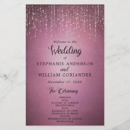 Elegante String Lights Cranberry Wedage