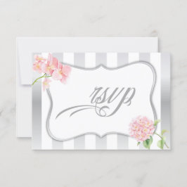 Elegante Stripes Rosa Hydrangeas Rosa RSVP