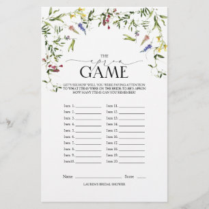 Elegante Summer Wildflower Game
