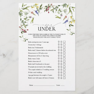 Elegante Summer Wildflower Game