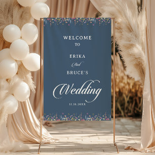 Elegante Tapeçaria de Boas-Vindas de Casamento Flo