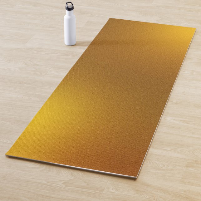 Elegante tapete de yoga cor de gradiente dourado  (Criador carregado)