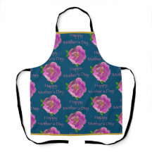 Elegante Teal Dourado Rosa Rosa Feliz Dia das Mães