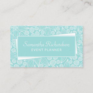 Elegante Teal Green Cartão de visita