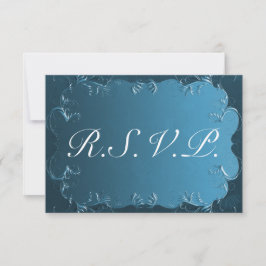 Elegante Teal Wedding RSVP