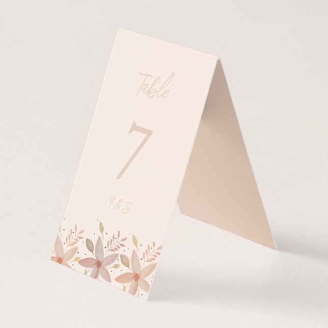 Elegante Terracotta Blush Watercolor Personalizado (Frente)