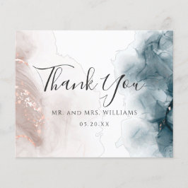 Elegante Tinta Álcool Moderna Blush Blue - Obrigad