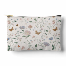 Elegante Toile-De-Jouy de Flor Silvestre e Borbole