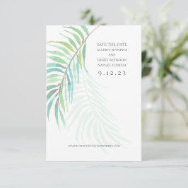 Elegante Tropical Salve o Cartão com fotos de Casa
