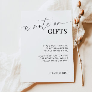 Elegante Uma Nota Sobre O Cartão De Invólucro De P