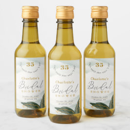 Elegante Verde Dourado Chá de panela de Aquarela