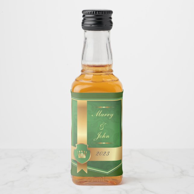 Elegante verde e dourado (Frente)