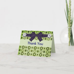 Elegante Verde e Marinho Obrigado Notas