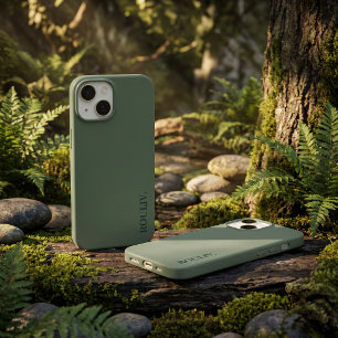 Elegante Verde Escuro Floresta Minimalista ROULIV