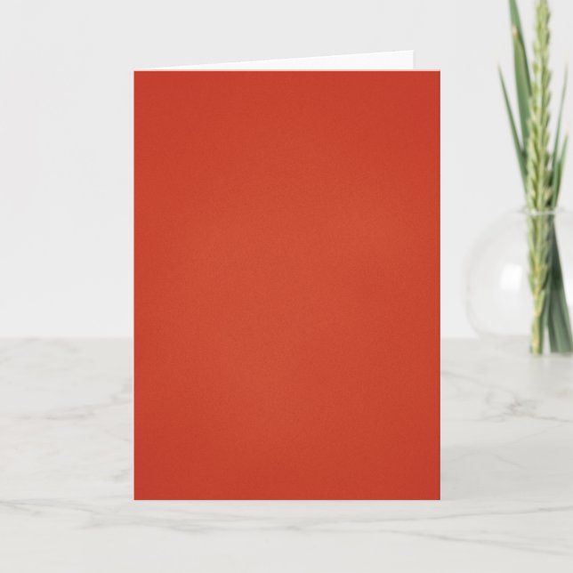 Elegante Vermilm Red Note Card Modelo (Frente)