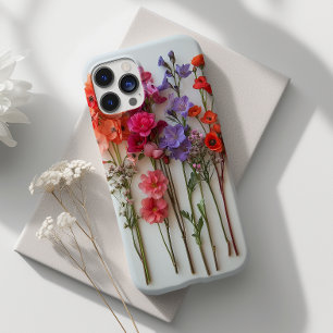 Elegante Vintage Botânica de Flor Pressionada