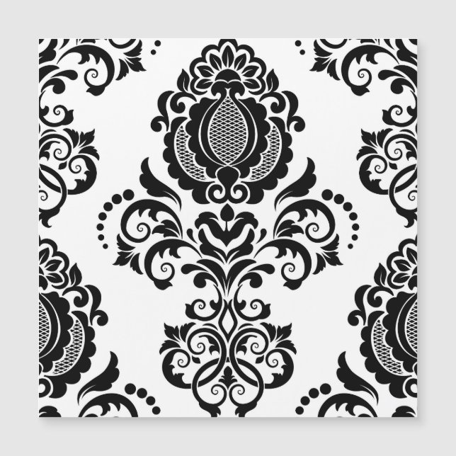 Elegante Vintage Damask Textura sem costura (Frente)