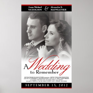 Elegante Wedding Movie Poster - Tamanhos Personali