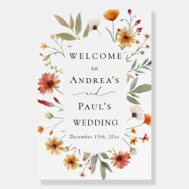Elegante Wildflower Greenerescing Poster de boas-v