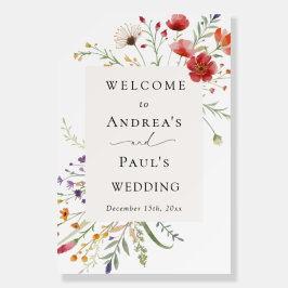 Elegante Wildflower Greenerescing Poster de boas-v