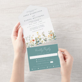 Elegante Wildflower Tudo Em Um Casamento