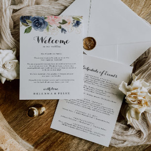 Elegante Winter Floral Wedding - Letra de boas-vin