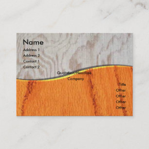 Elegante Wood Cartão de visita