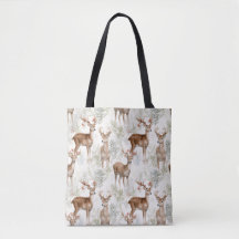 Elegante Woodland Deer Tote Bag - Inspirado na Nat