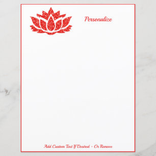 Elegante Zen Lotus Flower Yoga Meditação de Gemas