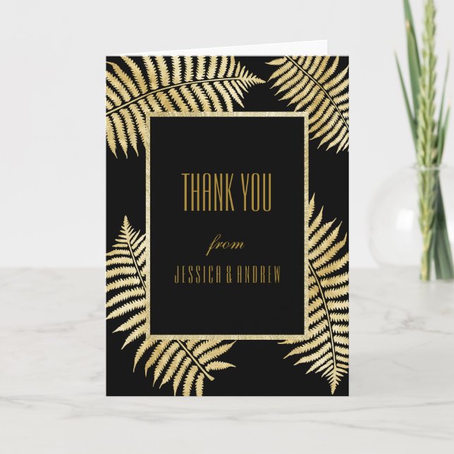 Elegantes Adesivos de Agradecimento de Casamento c (Frente)