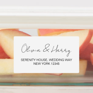 Elegantes Etiquetas de Endereço de Devolução à Pro