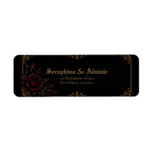 Elegantes Etiquetas de Endereço para Casamento Dar