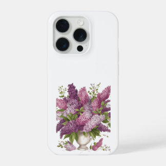 Elegantes Flores Lilás Roxo Buquê Vaso iPhone