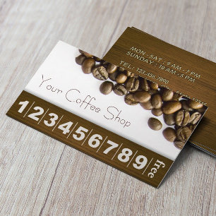 Elegantes Grãos de Café Fidelidade Café