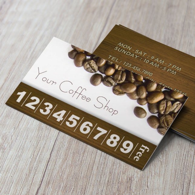Elegantes Grãos de Café Fidelidade Café (Criador carregado)