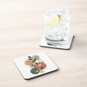 Elegantes Porta-Copos de Frutas Botânicas de Outon