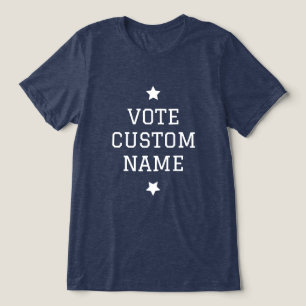 Eleição Unisex Votação T-Shirt Nome Personalizado