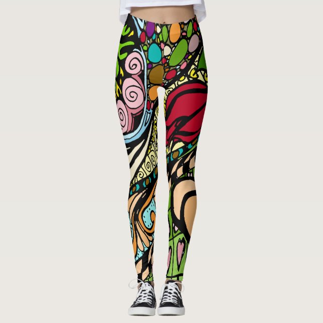 Element 9b Doodle Leggings de Arte Fina (Frente)