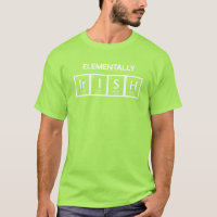Elementalmente irlandês na Camiseta Verde limão