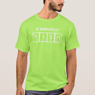 Elementalmente irlandês na Camiseta Verde limão