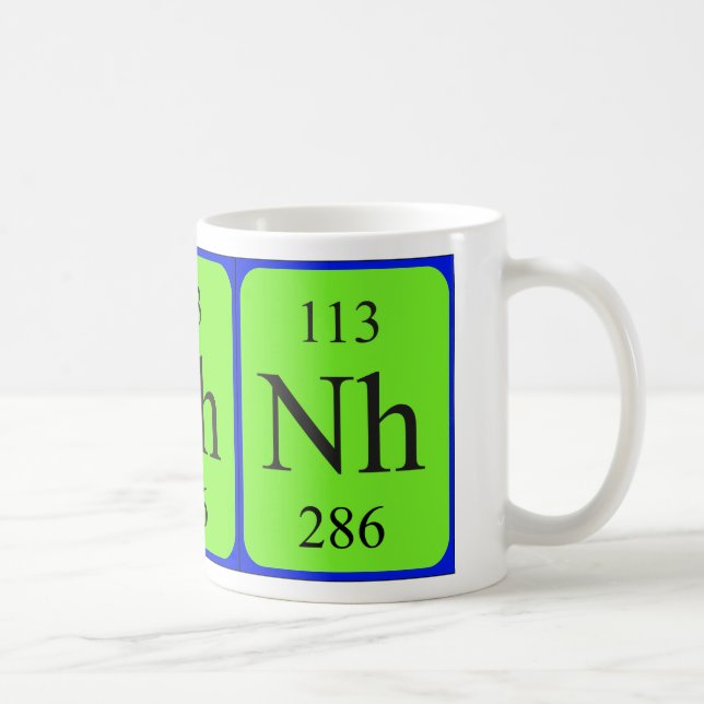 Elemento 113 caneca - Niónio (Direita)
