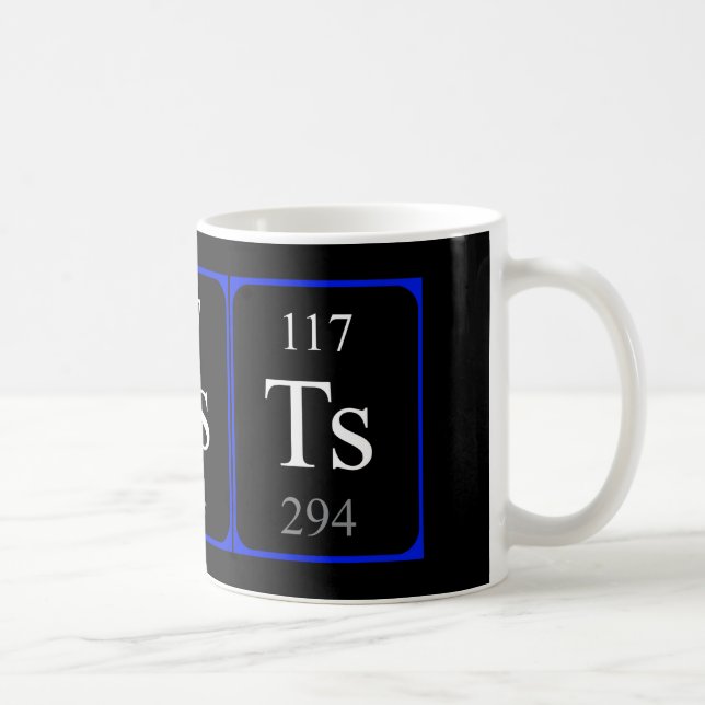 Elemento 117, caneca - negro do Tenine (Direita)