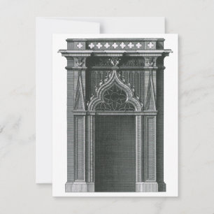 Elemento arquitetônico venenoso, porta gótica