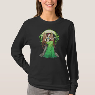 Elemento da camiseta de longa Capa da Terra