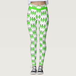 Elemento de deco da arte em leggings verdes limões