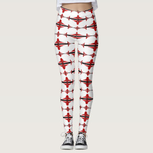 Elemento de deco da arte em leggings vermelhas pro